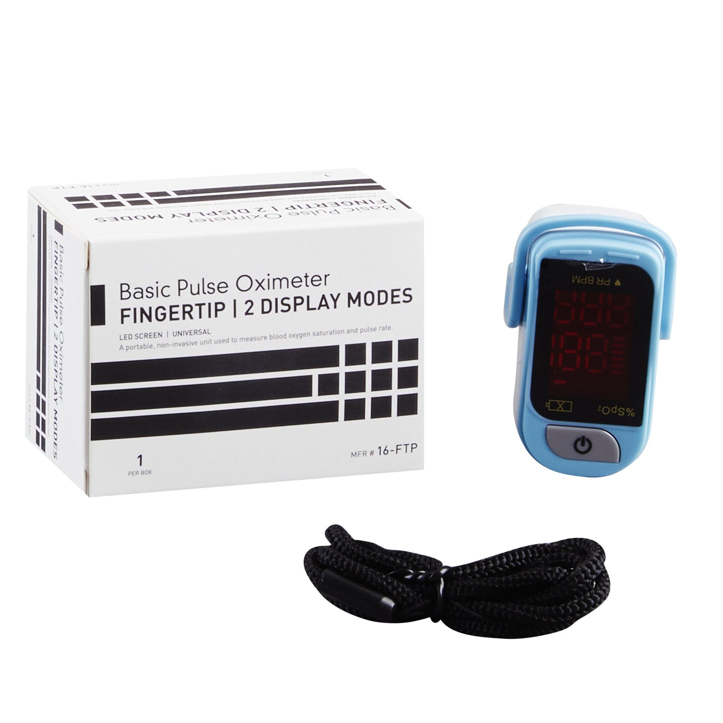 Fingertip Pulse Oximeter Adult Easy-to-Read LED Display