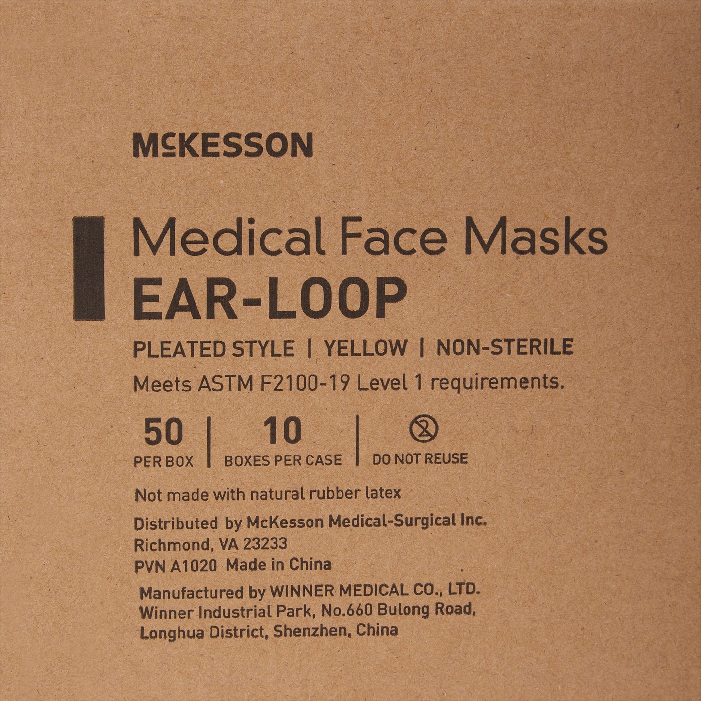 Procedure Mask ASTM Level 1 Earloops One Size Fits Most