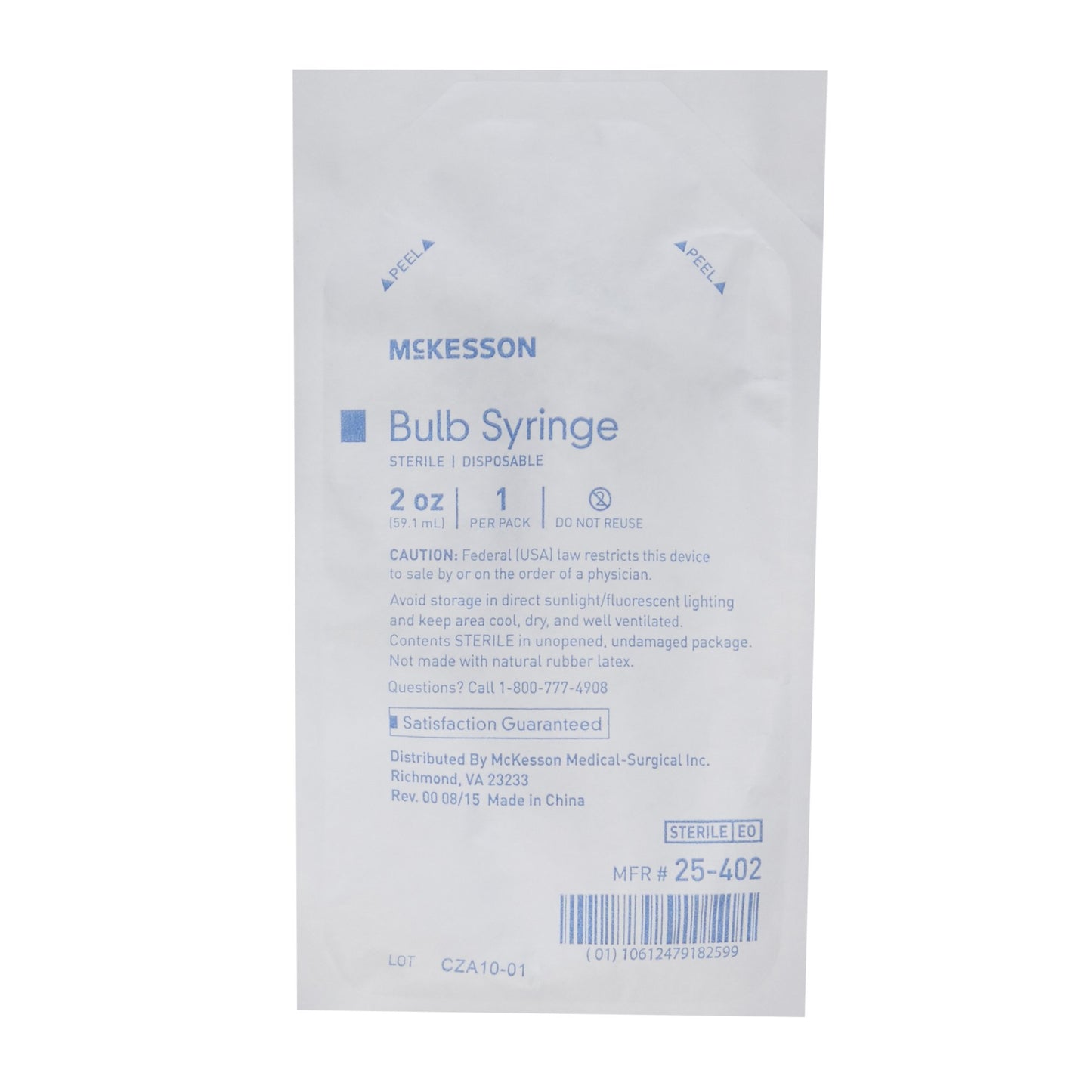 Ear / Ulcer Bulb Syringe McKesson 2 oz