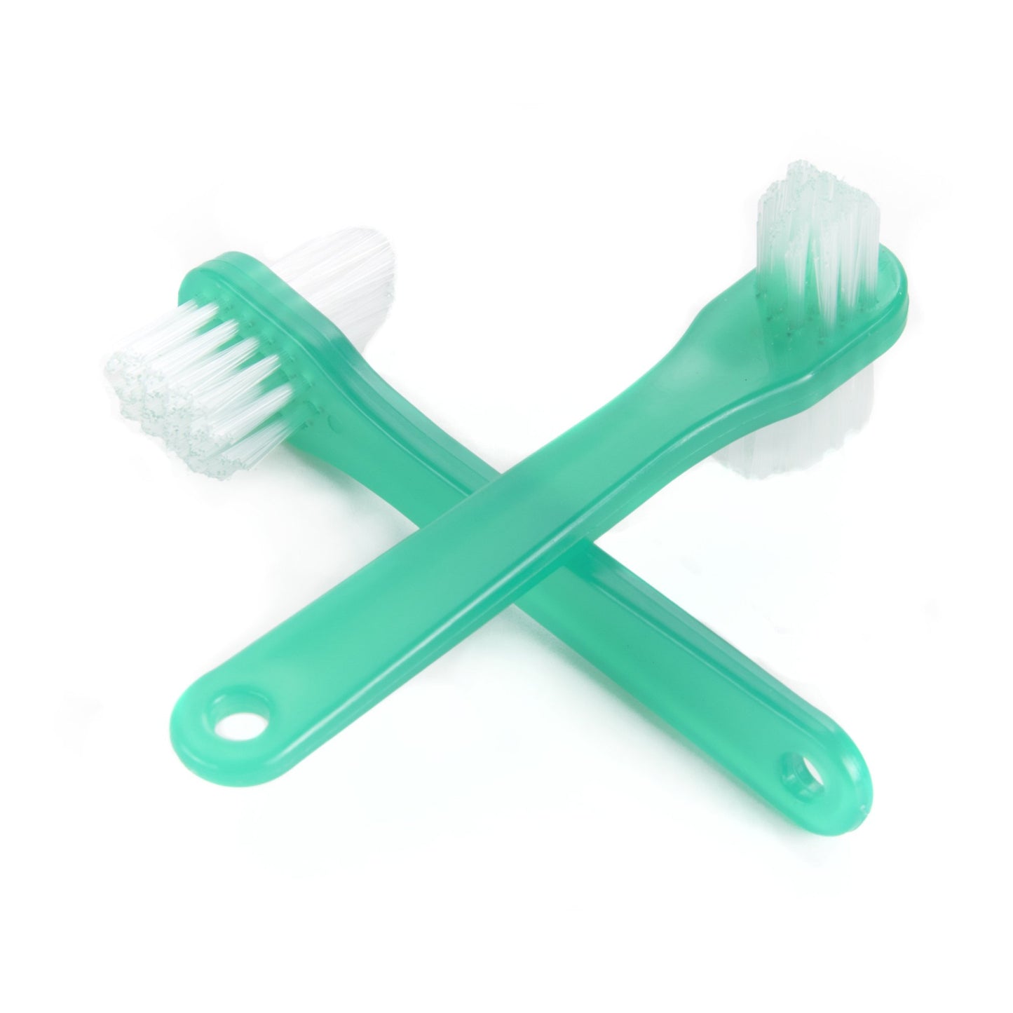 Denture Brush 2-Sided Bristle Green McKesson