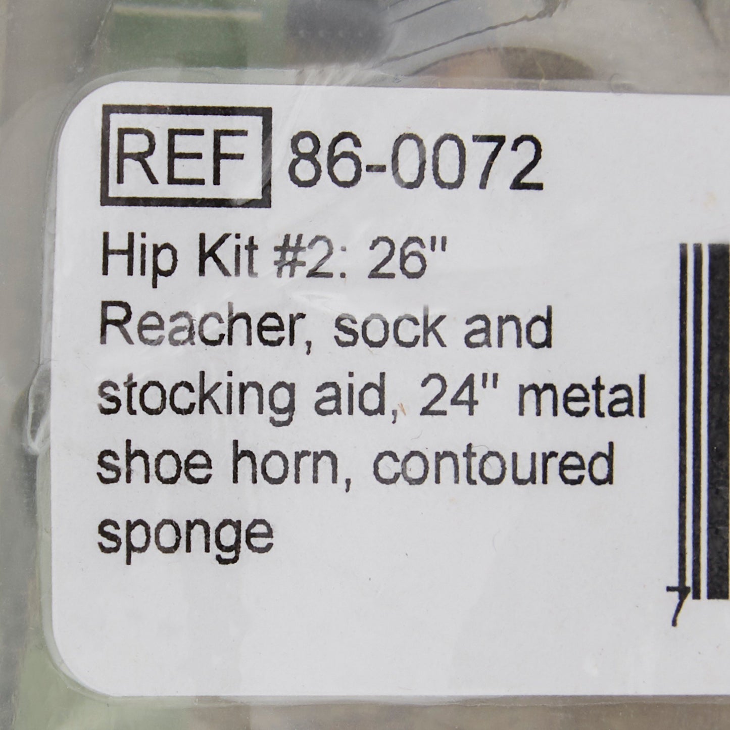 ADL Hip / Knee Kit Reacher (26 Inch) + Metal Shoehorn + Sock Aid + Handled Bath Sponge