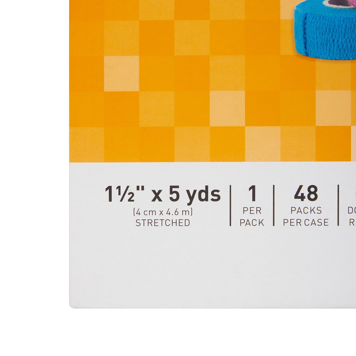 Cohesive Bandage Coban 1-1/2 Inch X 5 Yard Self-adherent Closure Assorted Colors McKesson
