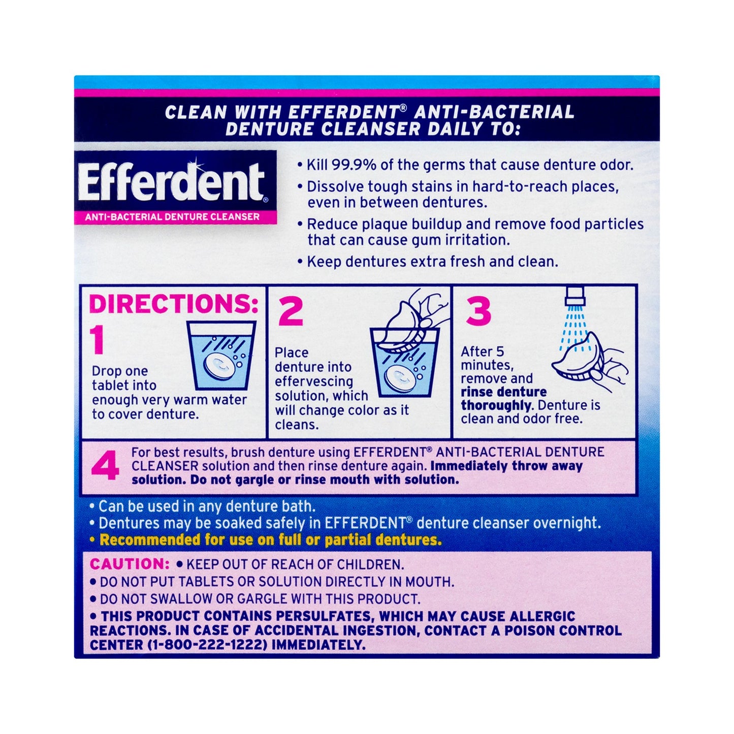 Denture Cleaner Efferdent® 44 Count