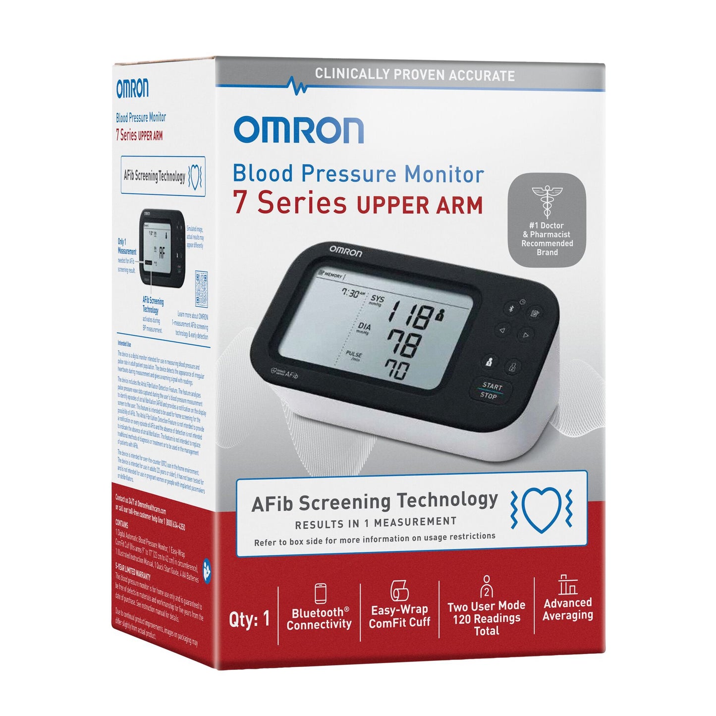 Omron®7 Series™ Wide Range Nylon Cuff Home Automatic Digital Blood Pressure Monitor
