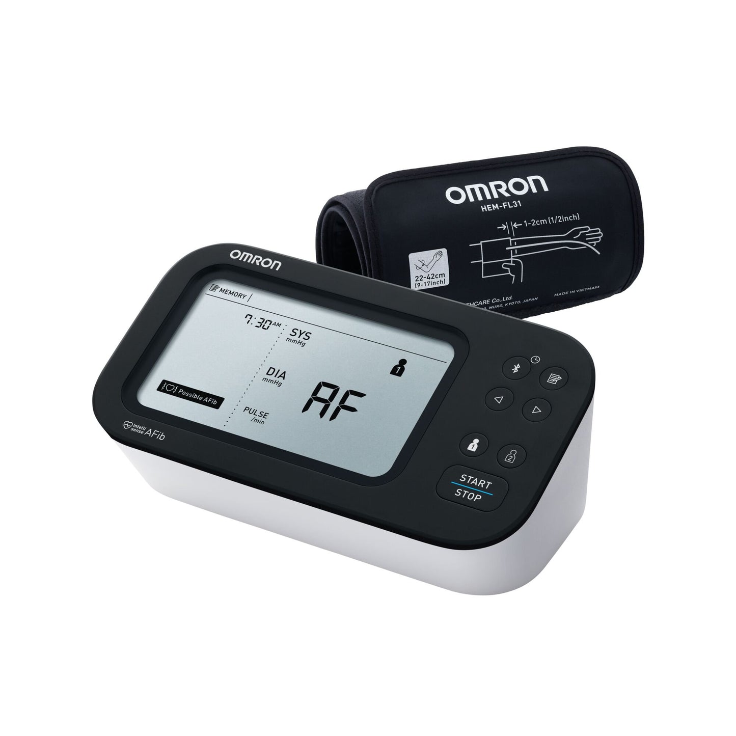 Omron®7 Series™ Wide Range Nylon Cuff Home Automatic Digital Blood Pressure Monitor