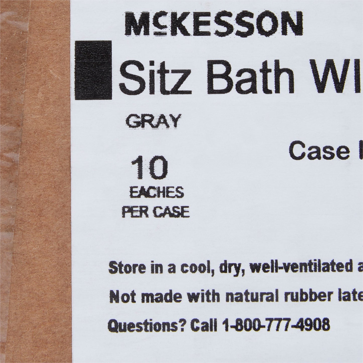 Sitz Bath McKesson Round 2000 mL for hemorrhoids, postpartum care