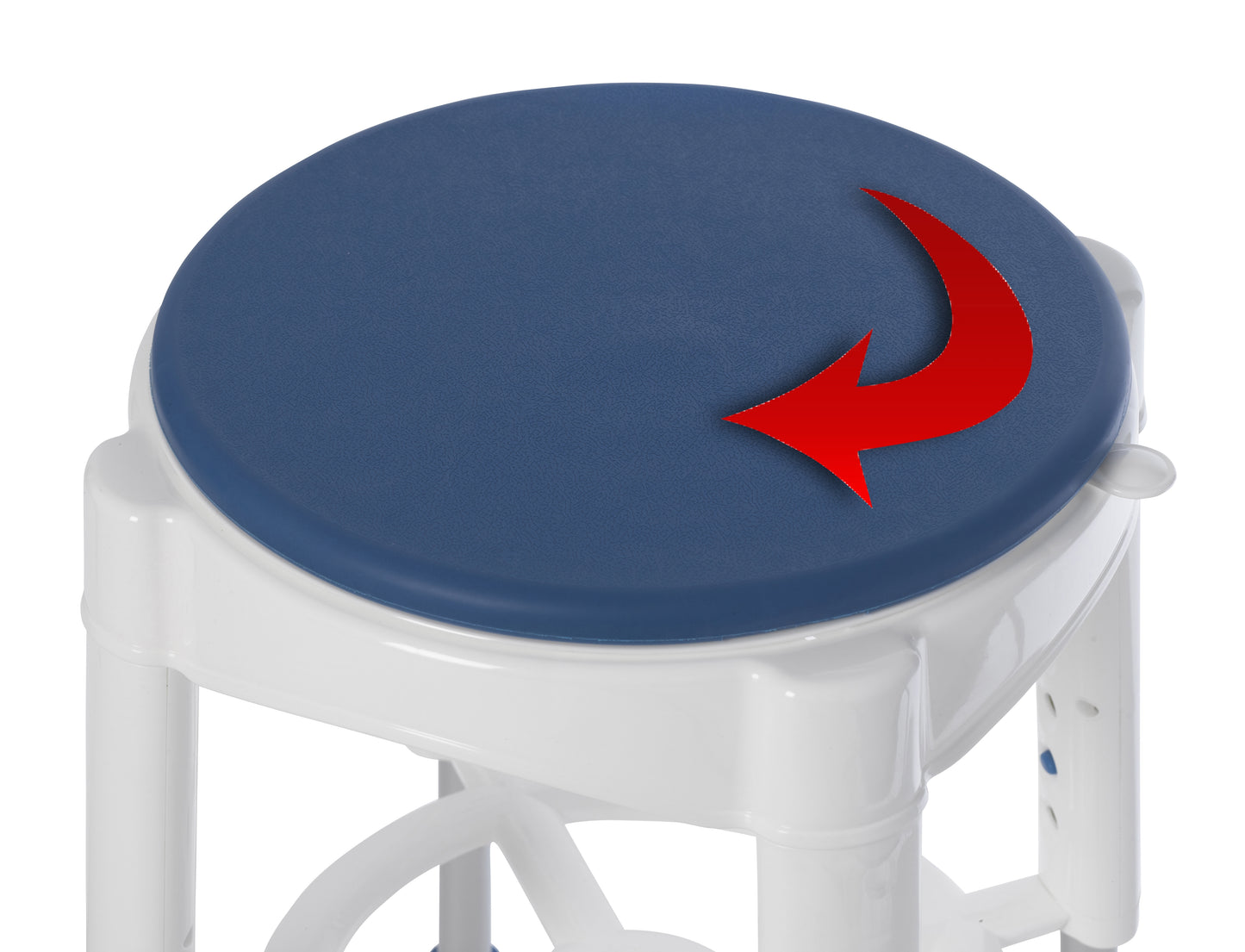 Shower Stool drive™ Without Arms Plastic Frame Without Backrest 14 Inch Seat Width 450 lbs. Weight Capacity