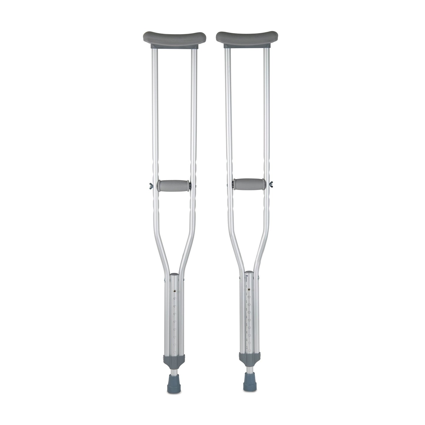 Underarm Crutches Youth 4 Foot 6 Inch to 5 Foot 2 Inch User Height Aluminum Frame 350 lbs. Weight Capacity