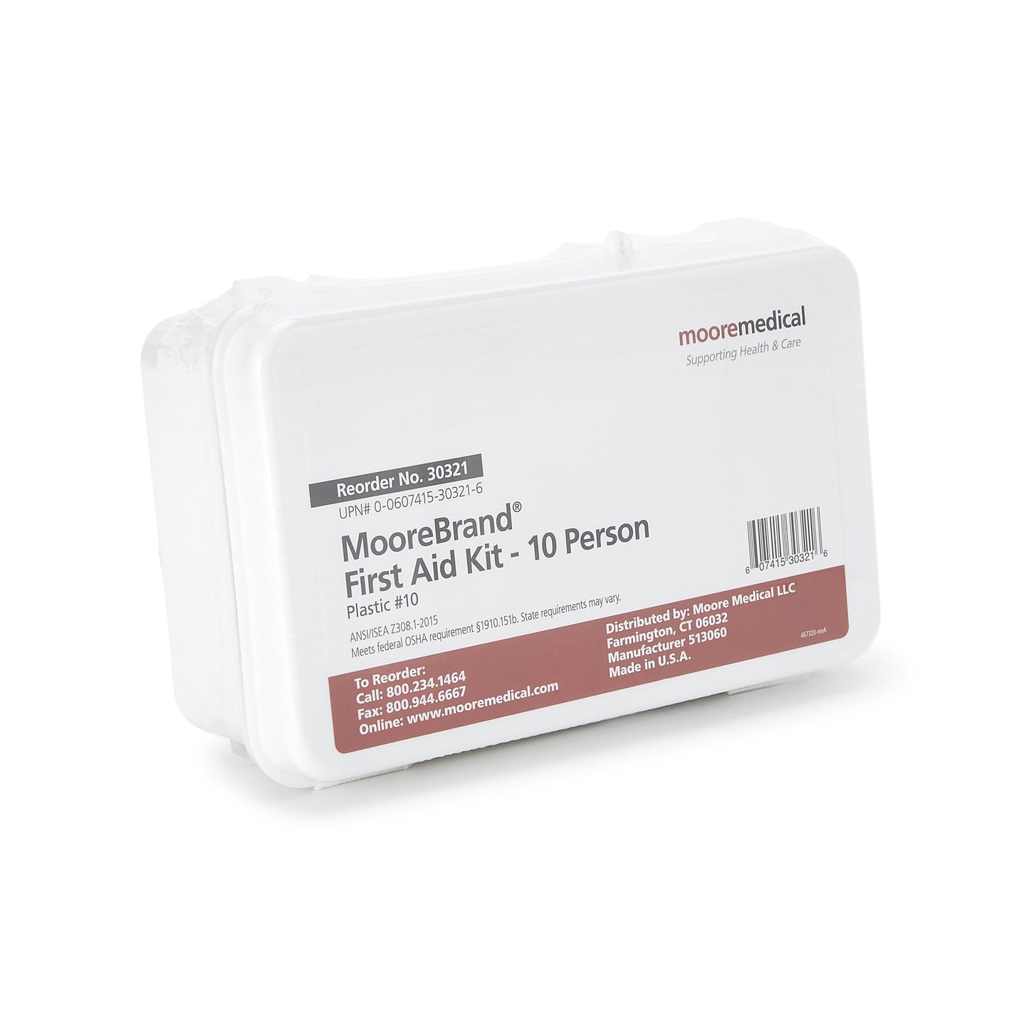 First Aid Kit McKesson 10 Person Plastic Kit