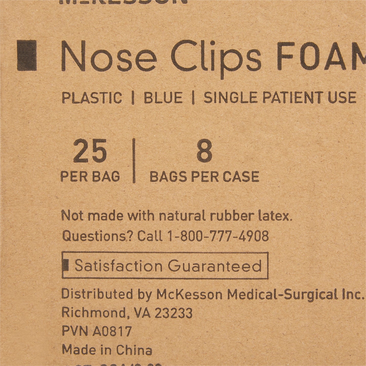 Nose Clip Foam, Disposable, Blue Plastic For Spirometer