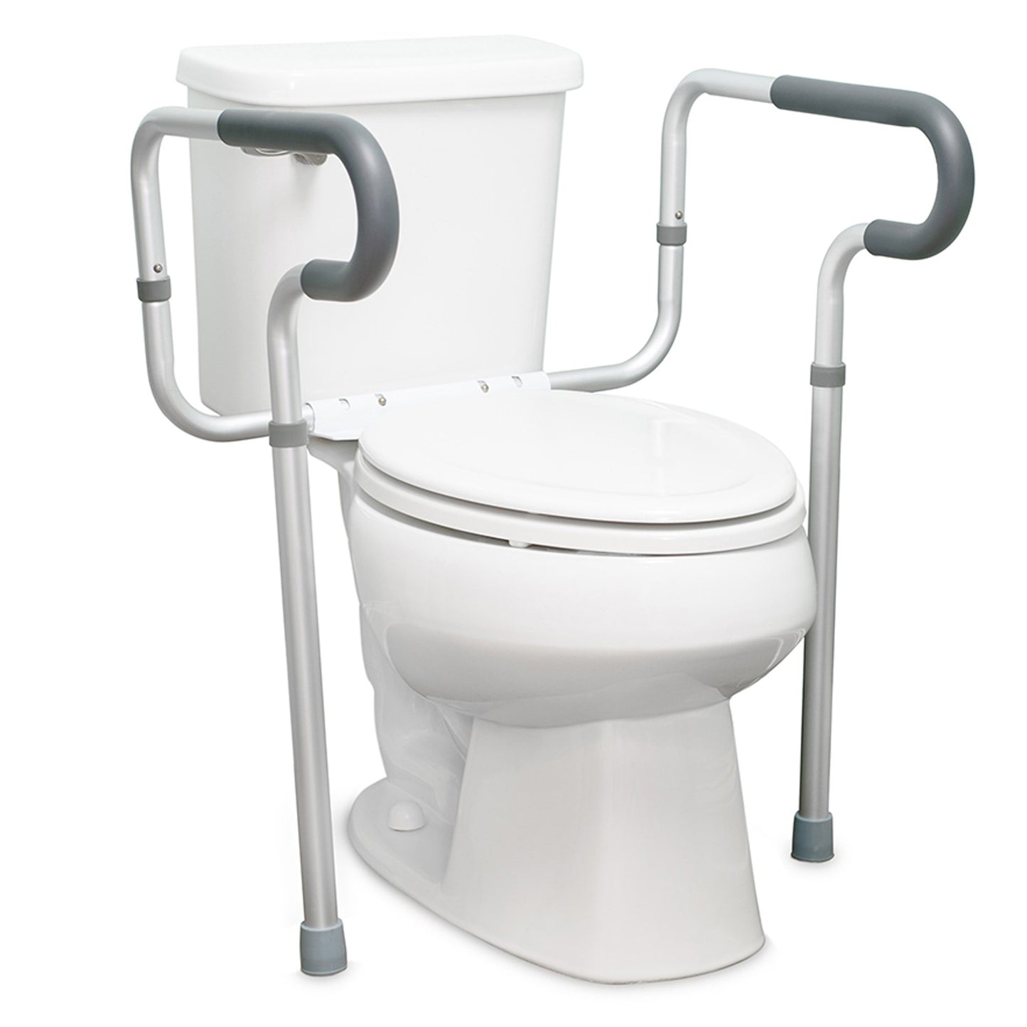 Toilet Safety Rail McKesson Gray Aluminum