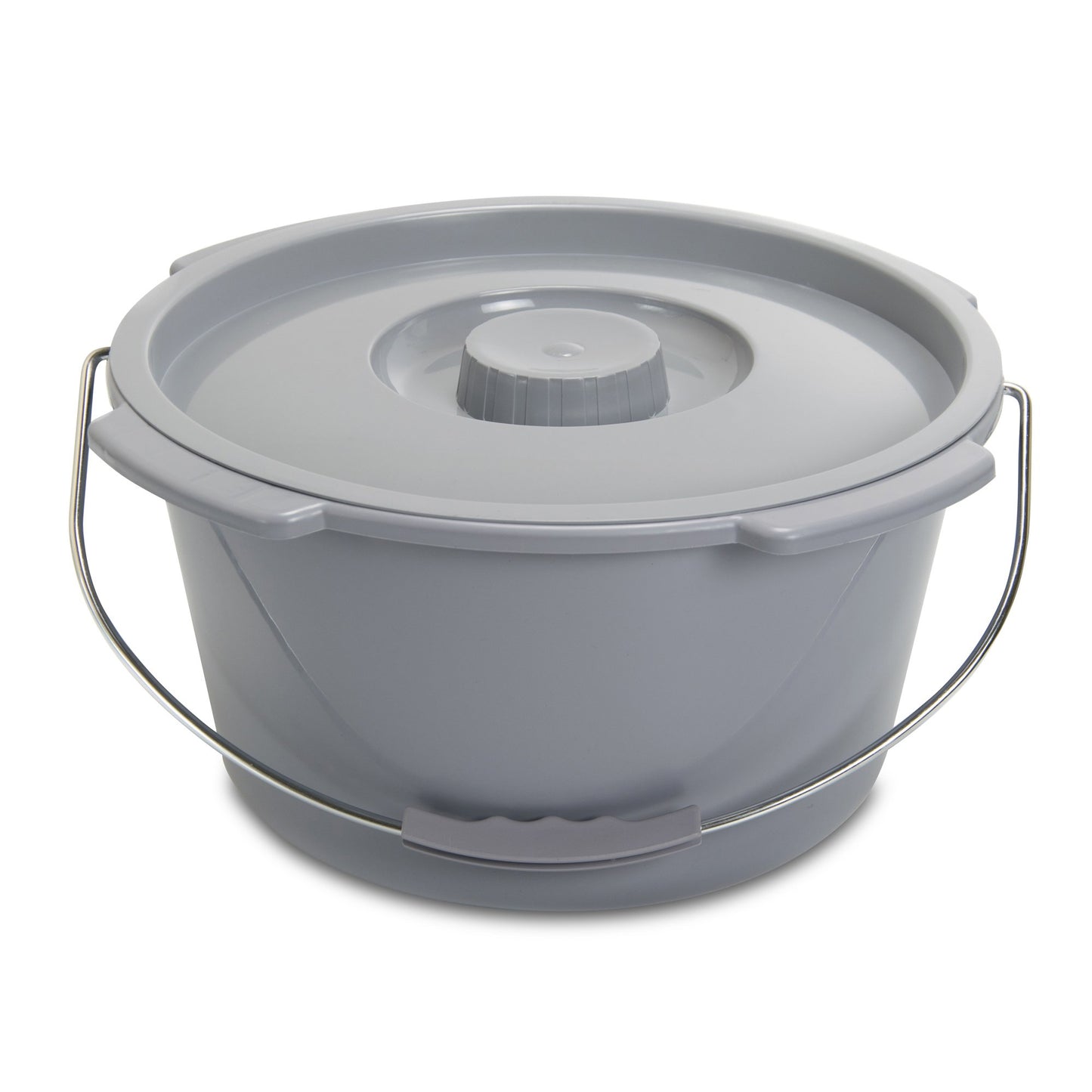 Durable Commode Bucket with Cover and Handle Leak-Proof