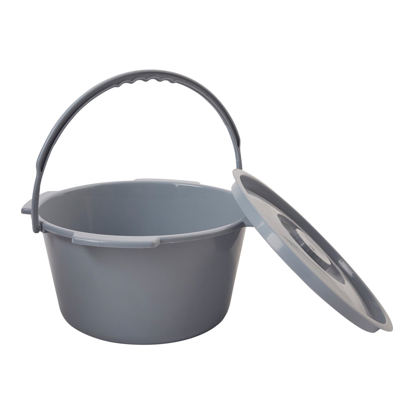 Durable Commode Bucket with Cover and Handle Leak-Proof