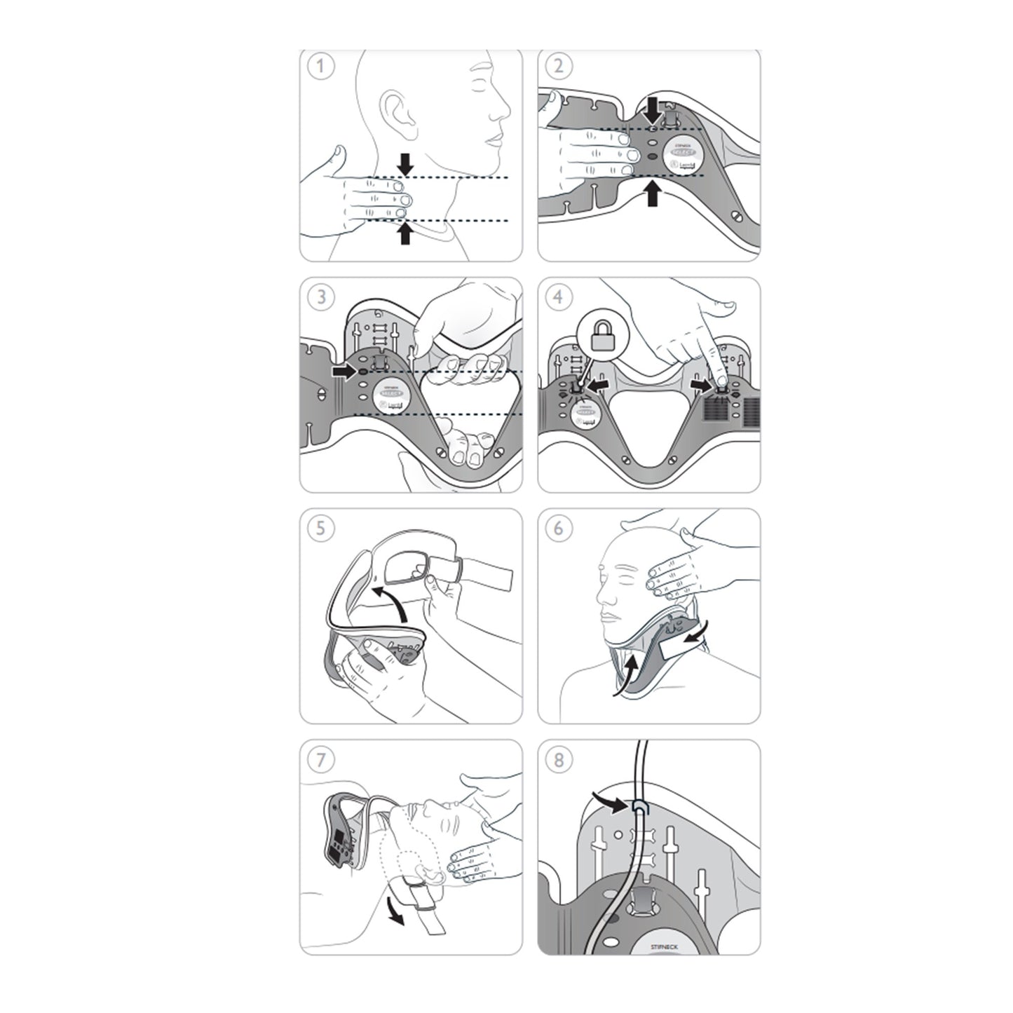 Extrication Cervical Collar Pediatric Child Size / Trachea Opening X Ray Compatible