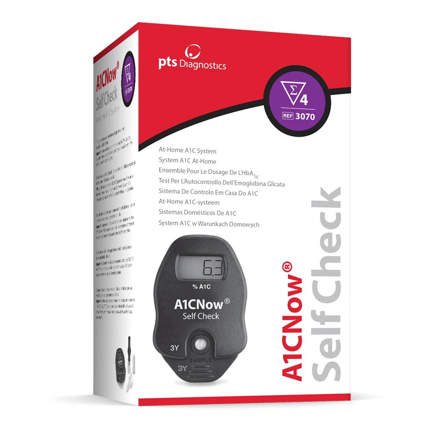 HbA1c Self Check Test Kit A1CNow® (4 Tests) CLIA Waived