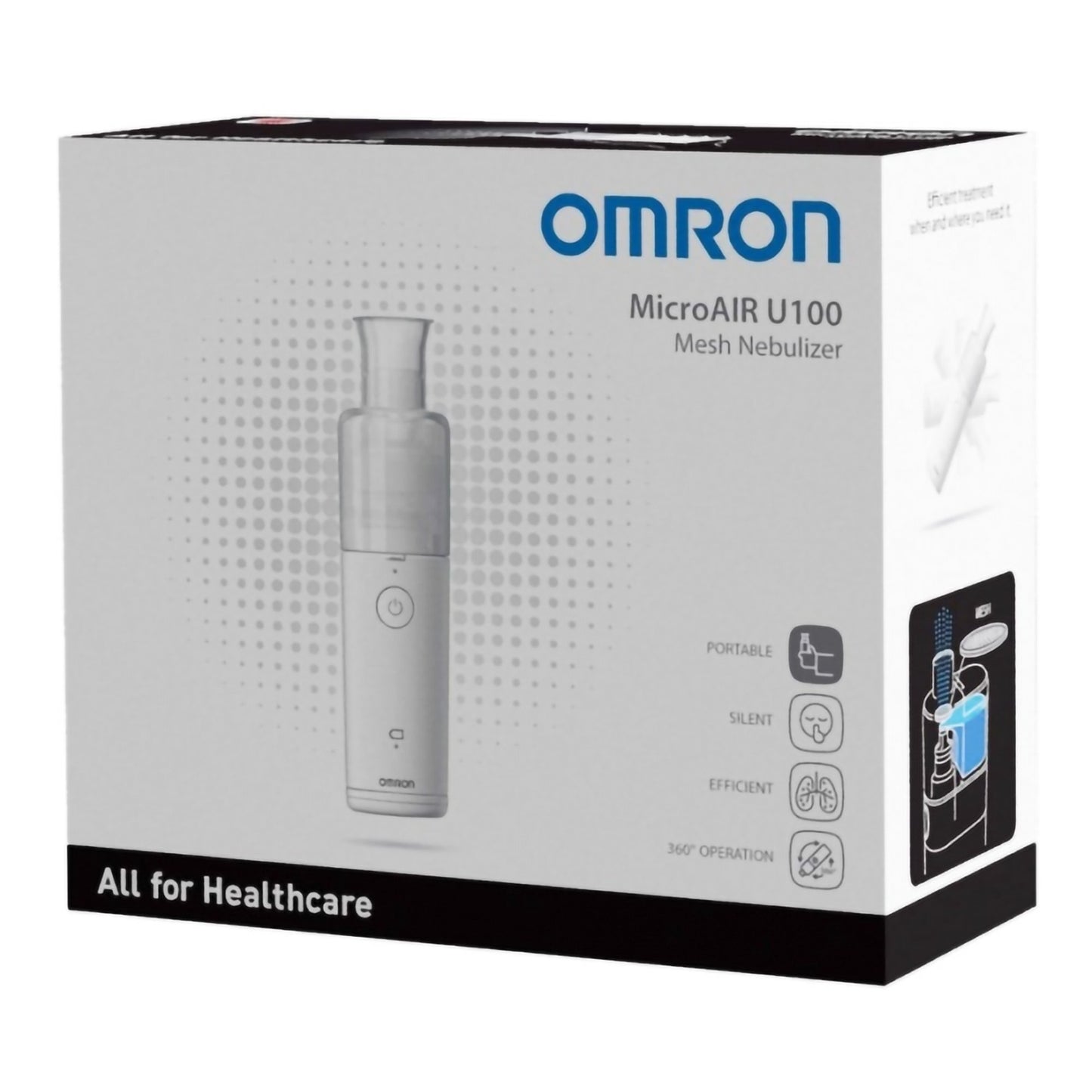 Omron Handheld Compressor Nebulizer System Medication Cup Adult / Pediatric Aerosol Mask Delivery