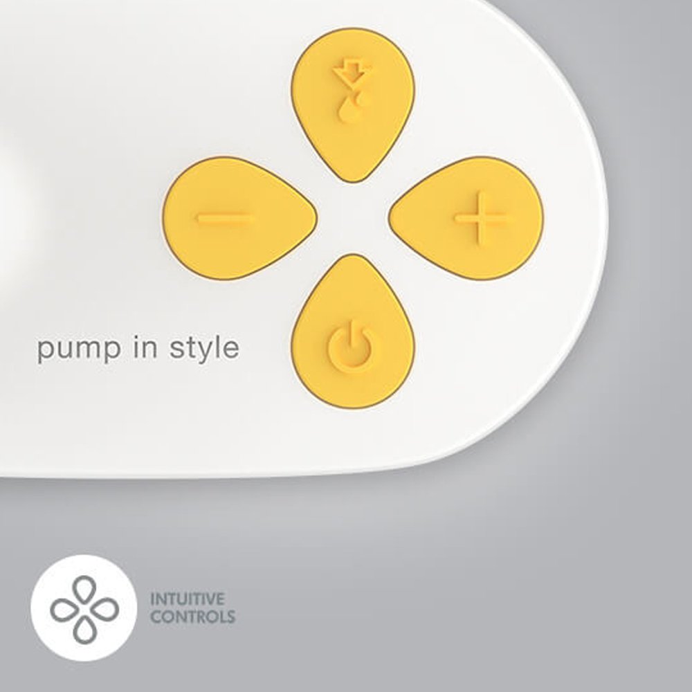 Double Electric Breast Pump Kit Medela with MaxFlow™ 2 Bottles with Lids