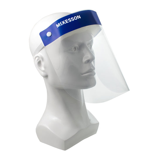 Face Shield One Size Fits Most Full Length Anti-fog Disposable McKesson