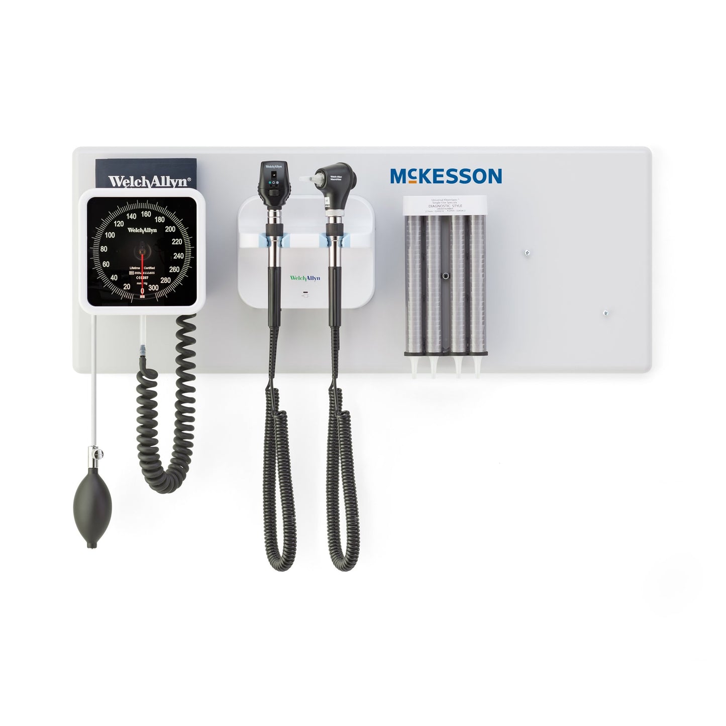 Integrated Wall System - Ophthalmoscope, Otoscope, BP Aneroid, Specula Dispenser McKesson