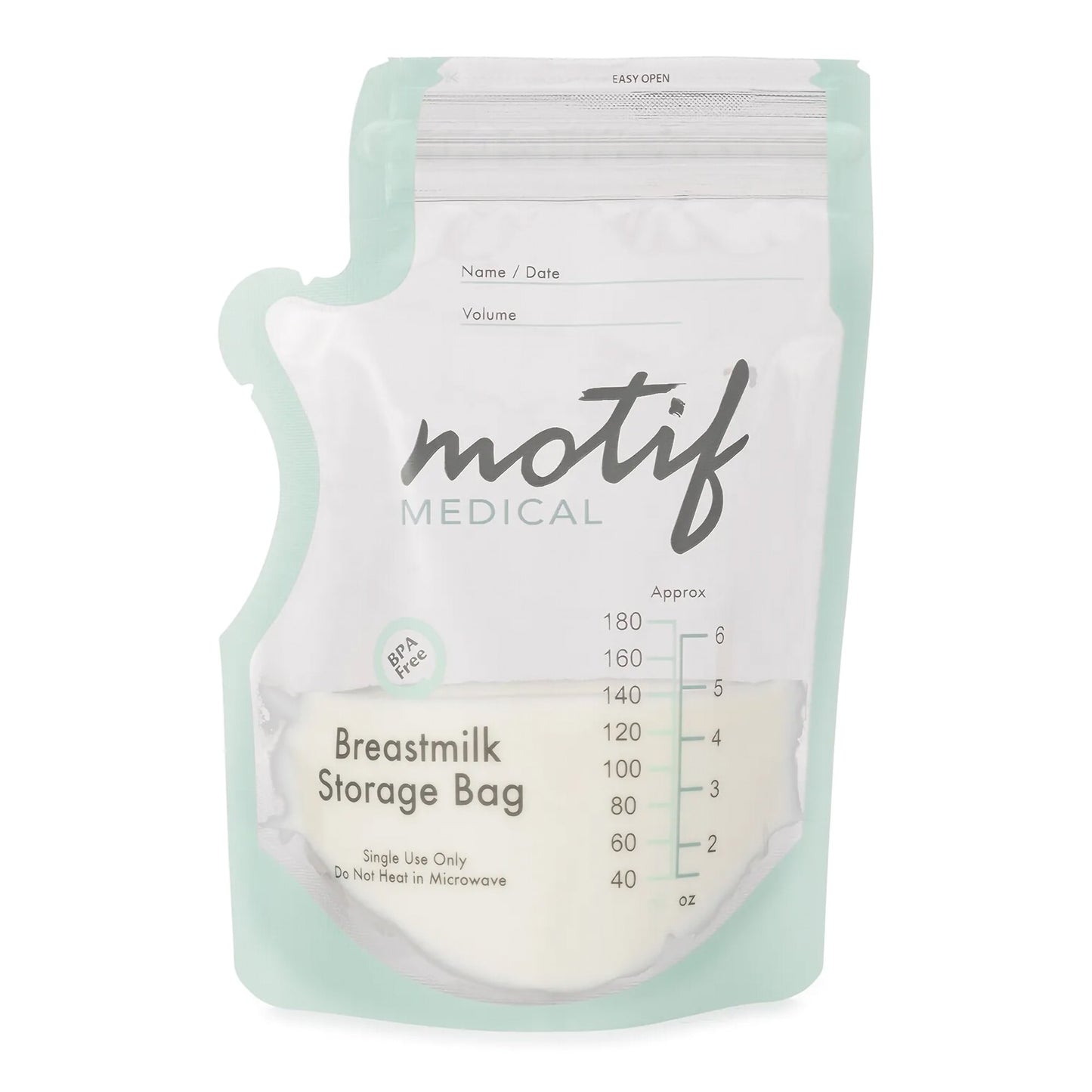 Breast Milk Storage Bag Motif 8 oz. Plastic Leaf-Proof Good For Traveling Freezer Safe