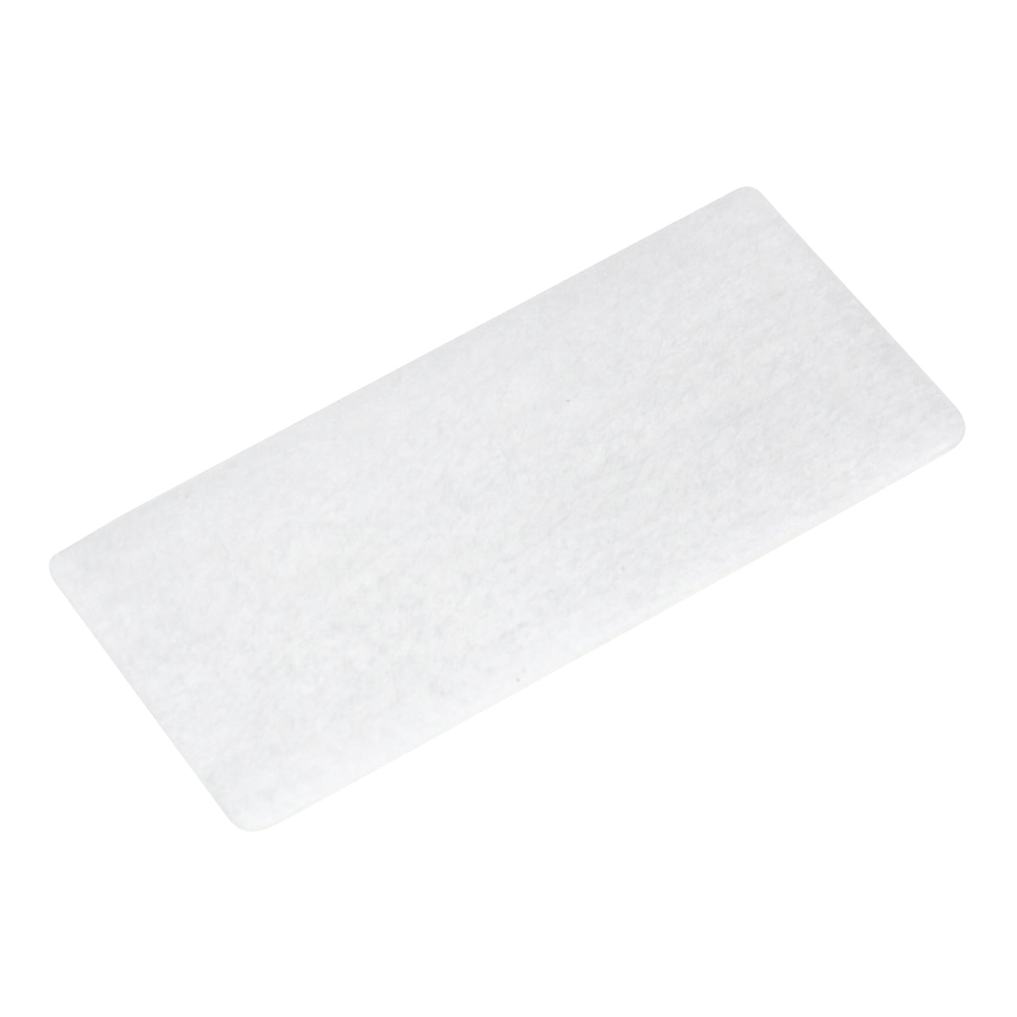 A piece of white rectangle filter