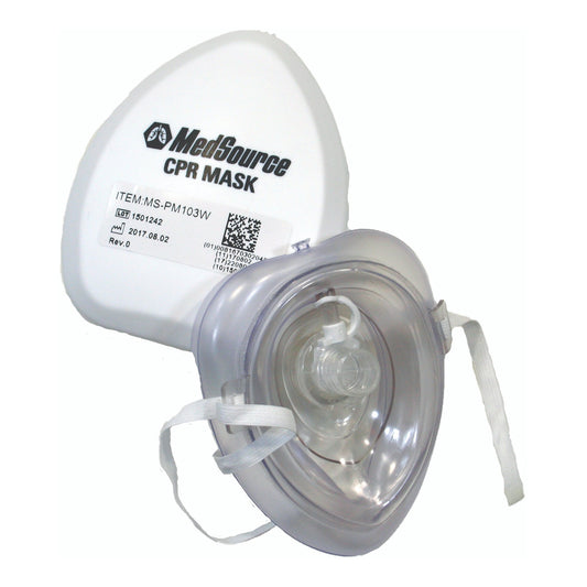 CPR mask with adjustable string