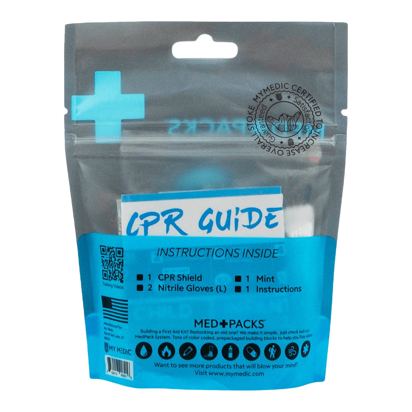 First Aid Kit My Medic™ MED PACKS CPR Plastic Pouch