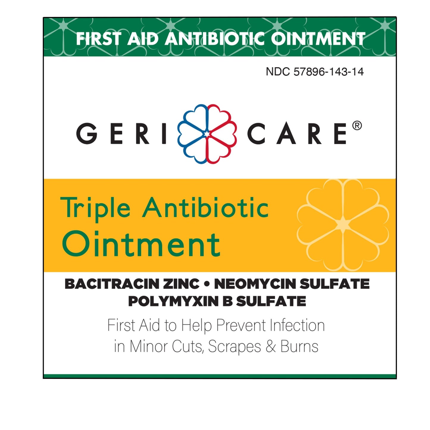 Triple Antibiotic Ointment First Aid 0.9 Gram Individual Packet