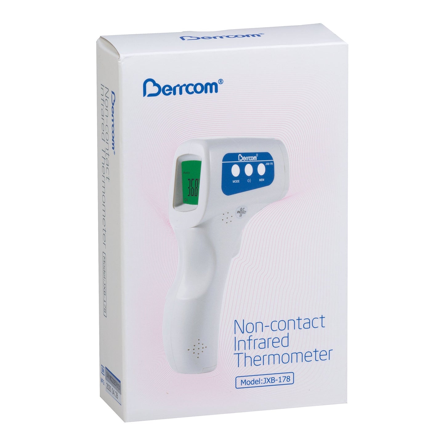 Temporal Non-Contact Skin Surface Thermometer Veridian Infrared Handheld