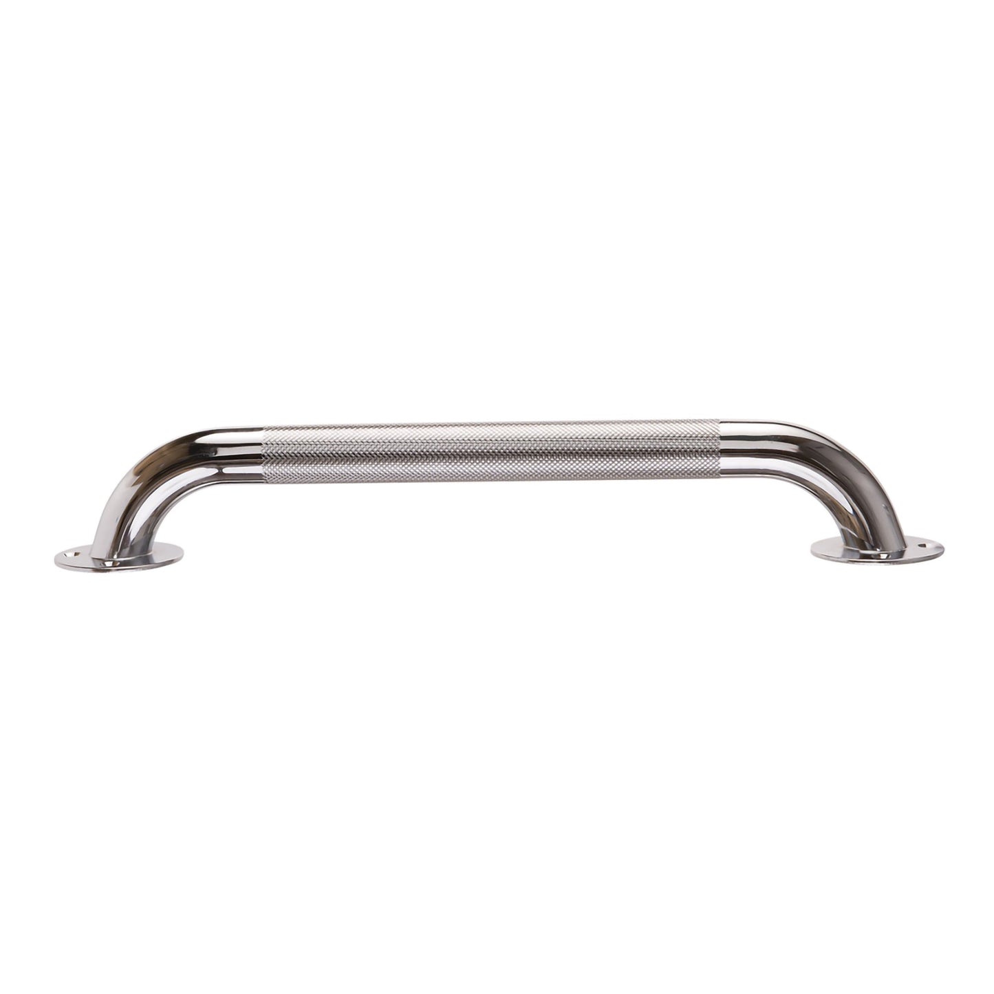 Bathtub Grab Bar Textured Handle DMI® Silver Knurled Steel