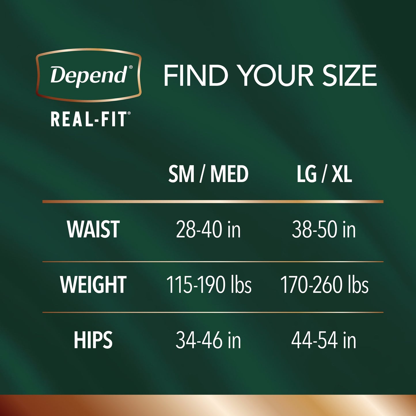 Men Depend® Real Fit® Adult Gentle Skin Friendly Super Absorbent Disposable Heavy Absorbency