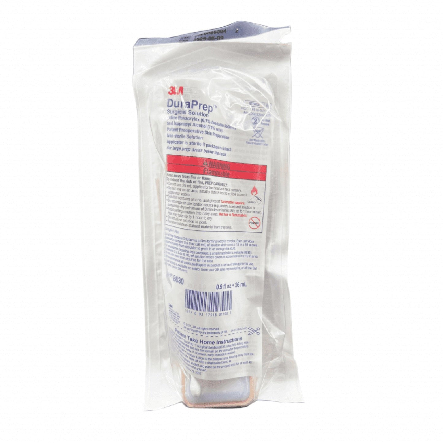 Iodine / Alcohol Skin Prep Solution Foam Applicator 3M™ DuraPrep™