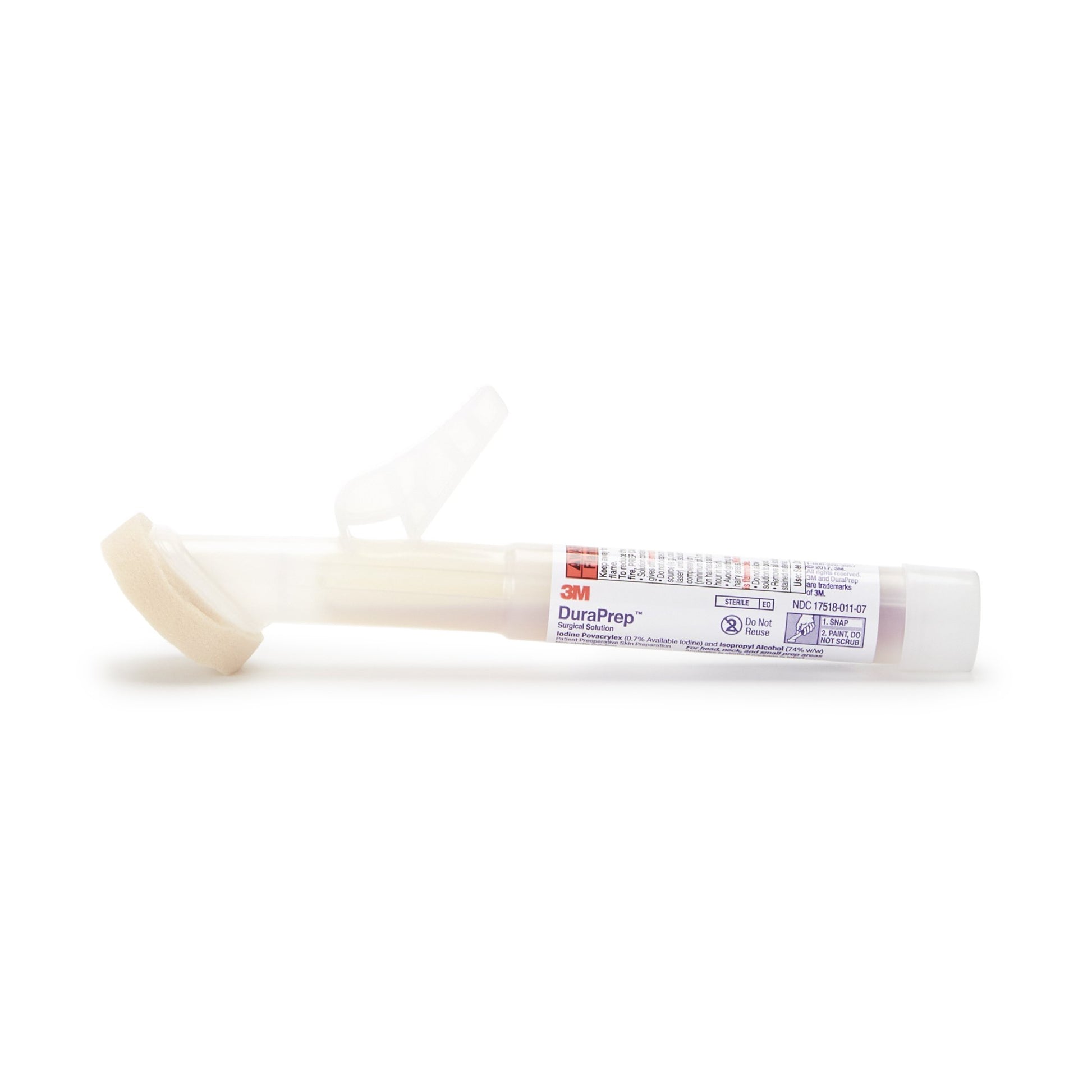 iodine / alcohol prep stick foam applicator with handle. 6ml