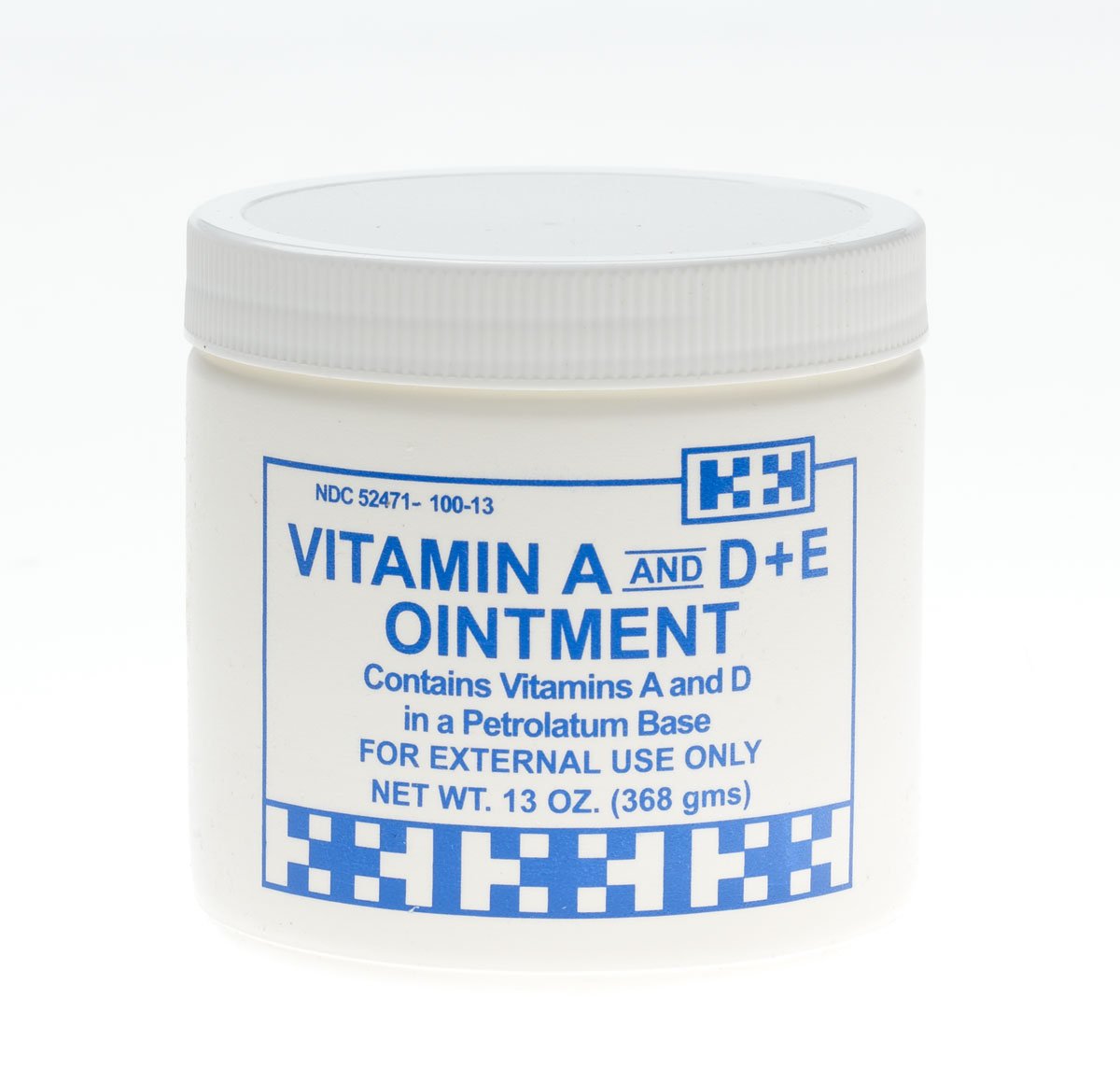 a jar of vitamin a & D + e ointment. barrier cream for incontinence.