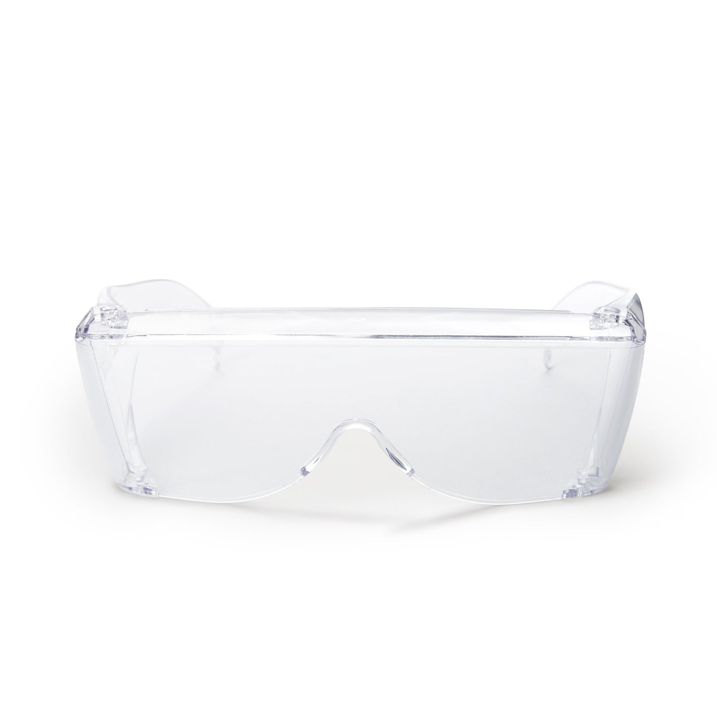 transparent goggles with side shields. Fits snugly over ears.