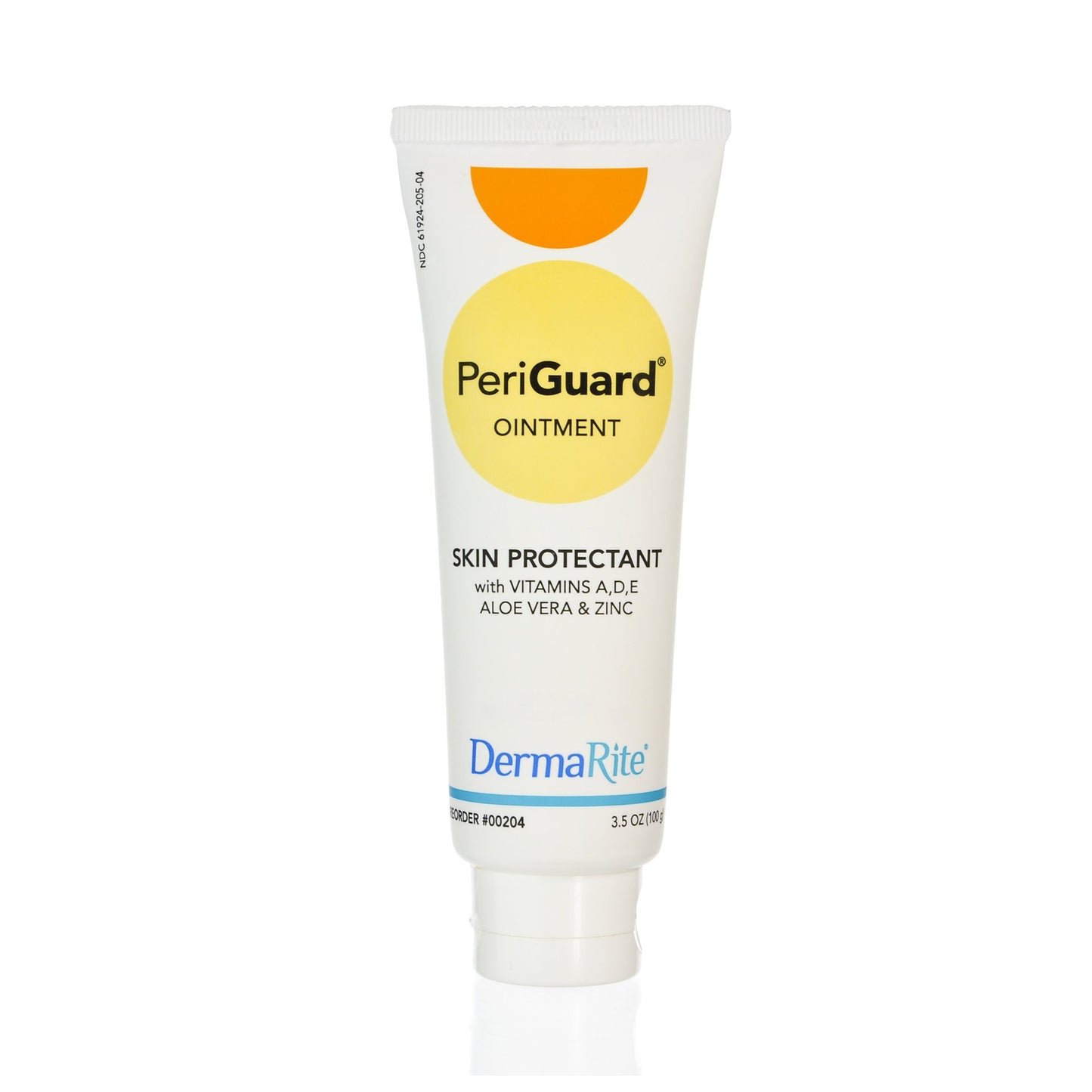 A tube of periguard ointment. skin protectant with vitamin A, D, E, Aloe Vera & Zinc