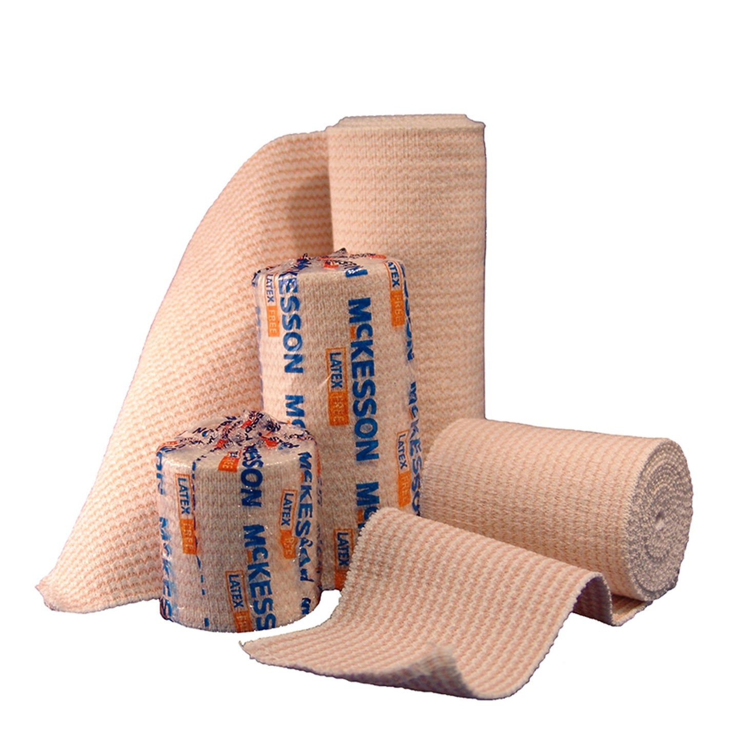 Elastic Bandage Hook and Loop Closure Tan Standard Compression