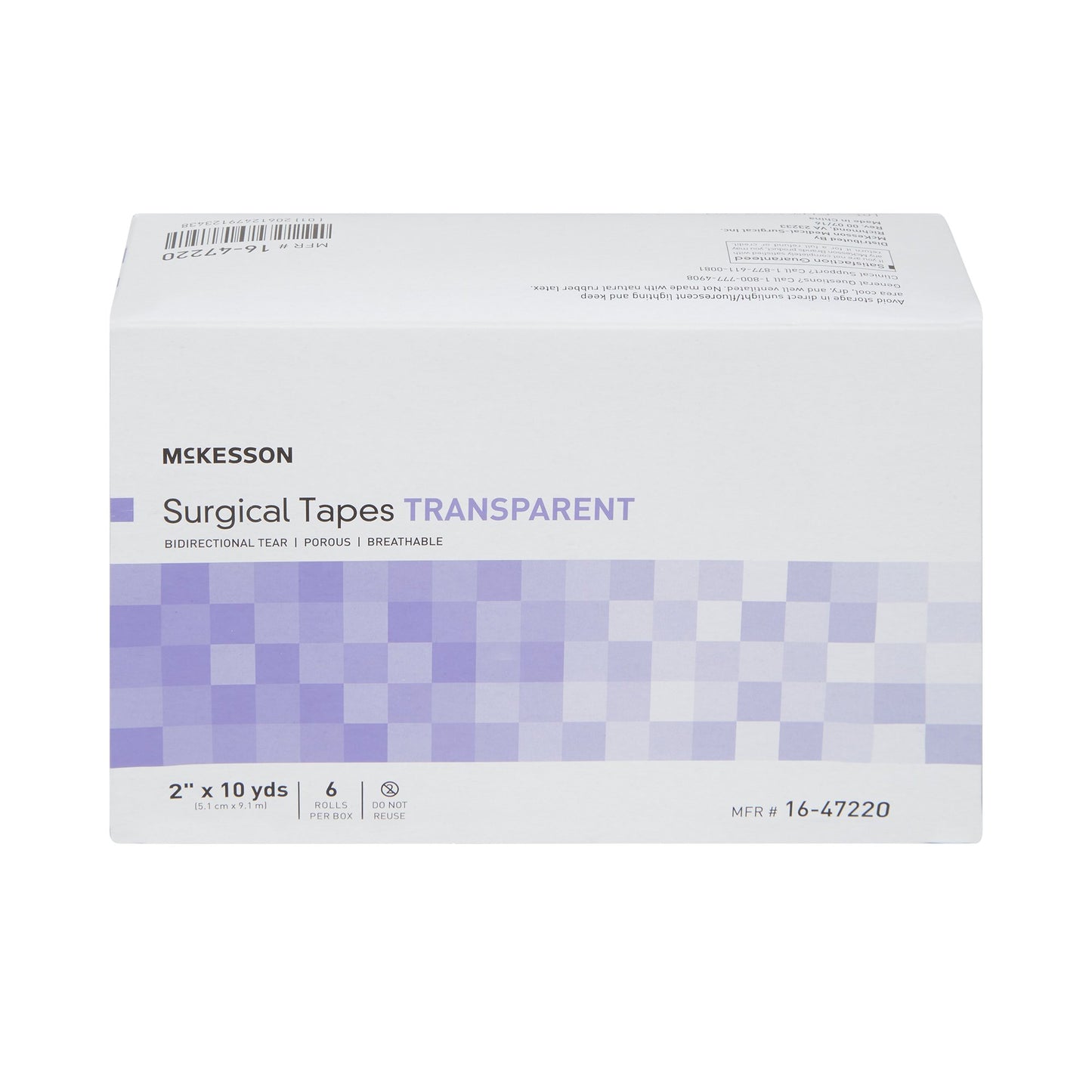 Medical Tape Transparent Plastic Gentle Breathable Hypoallergenic McKesson