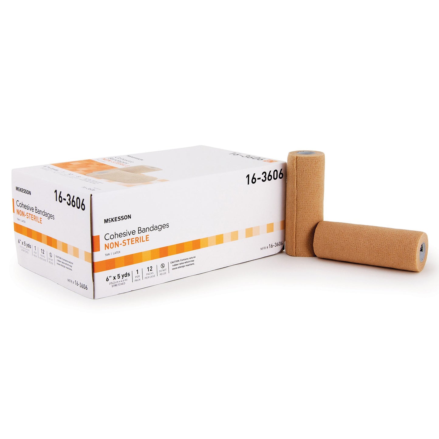 Cohesive Bandage Coban 6 Inch X 5 Yard Self-adherent Closure Tan McKesson