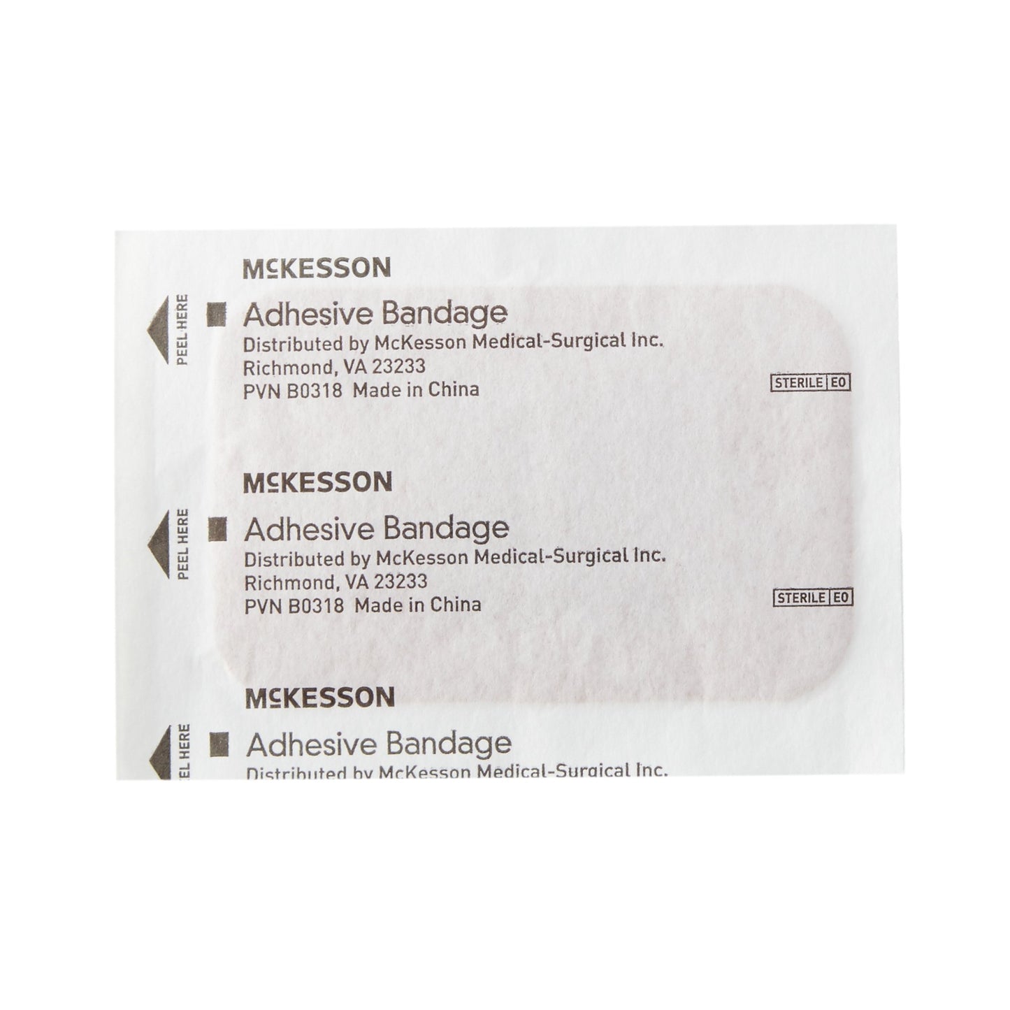 Adhesive Strip 2x3in Fabric Flexible Durable Long-Lasting - McKesson