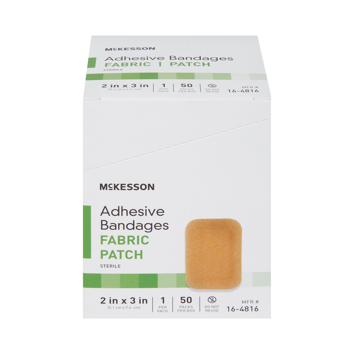 Adhesive Strip 2x3in Fabric Flexible Durable Long-Lasting - McKesson