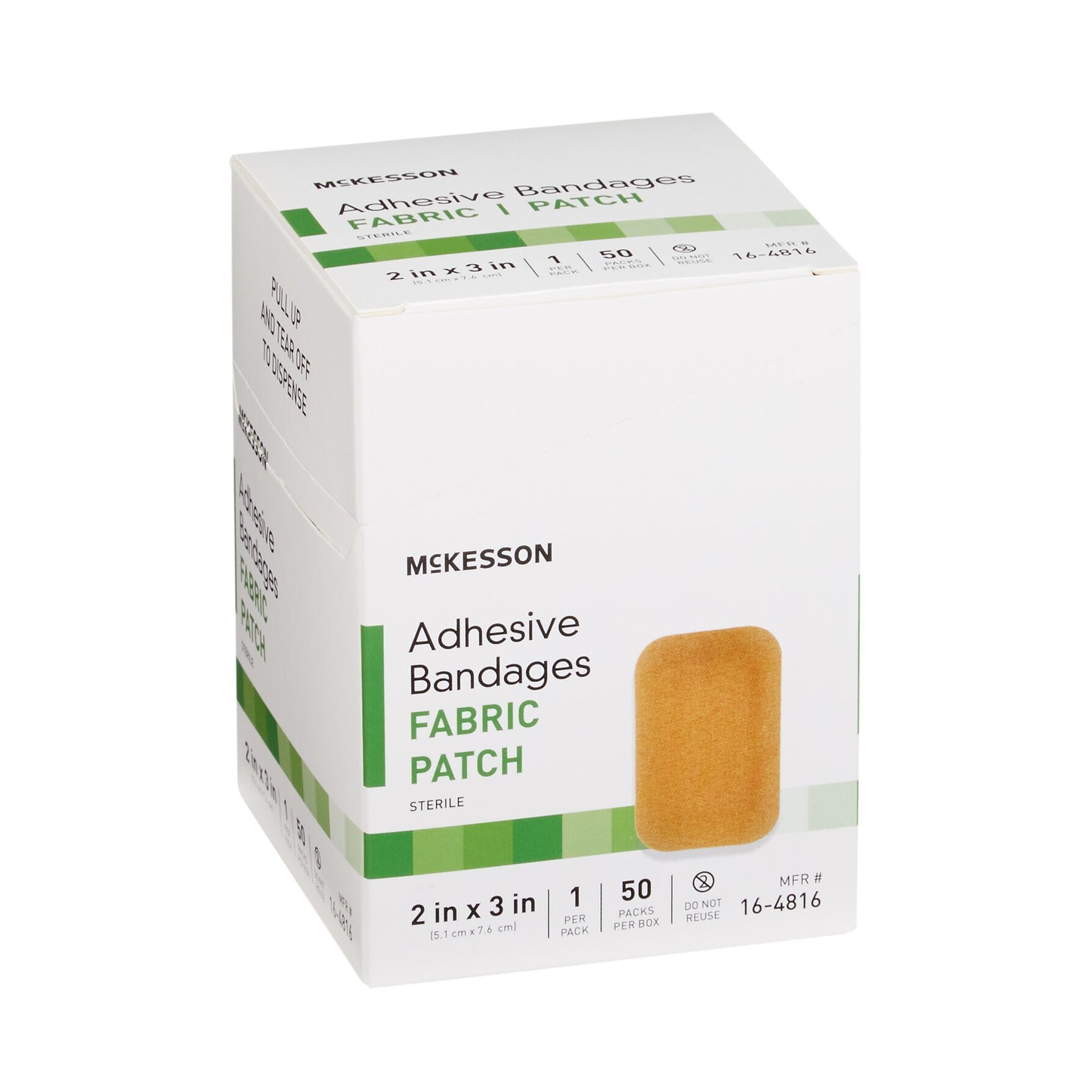 Adhesive Strip 2x3in Fabric Flexible Durable Long-Lasting - McKesson