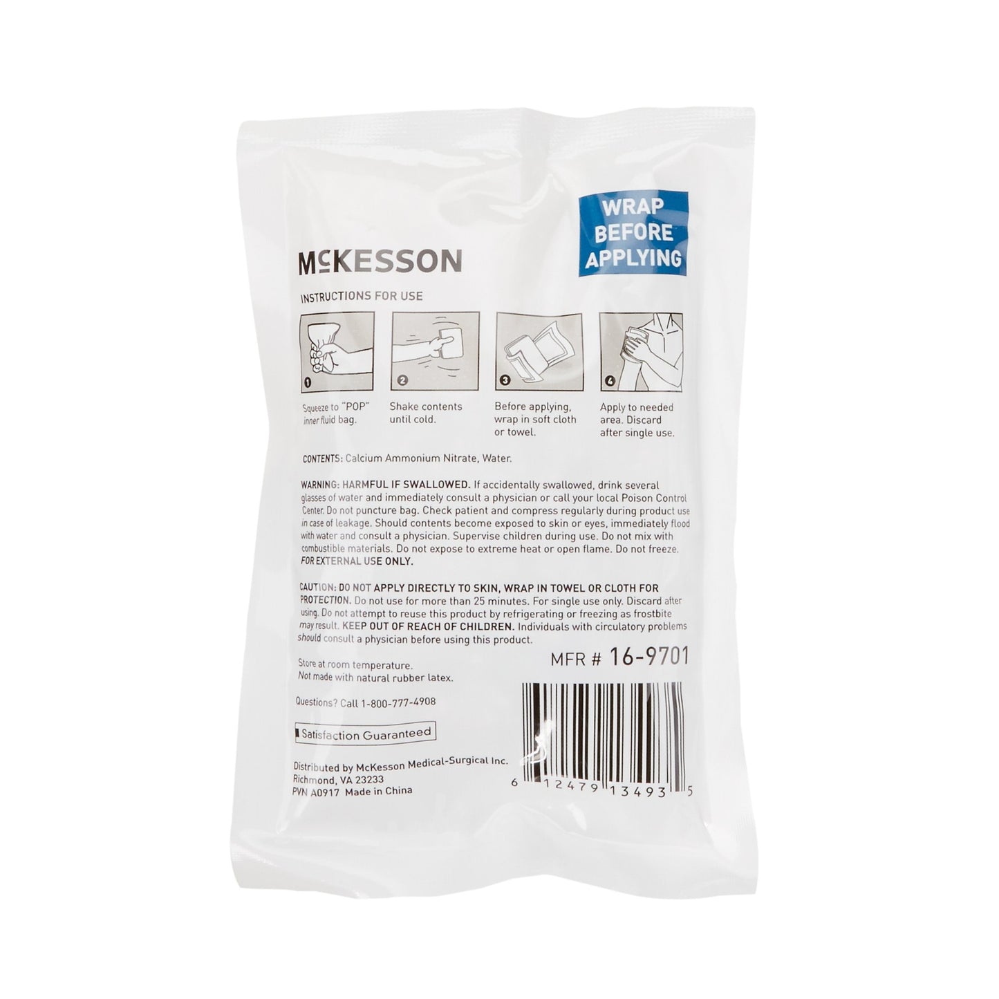 Instant Cold Pack Disposable McKesson