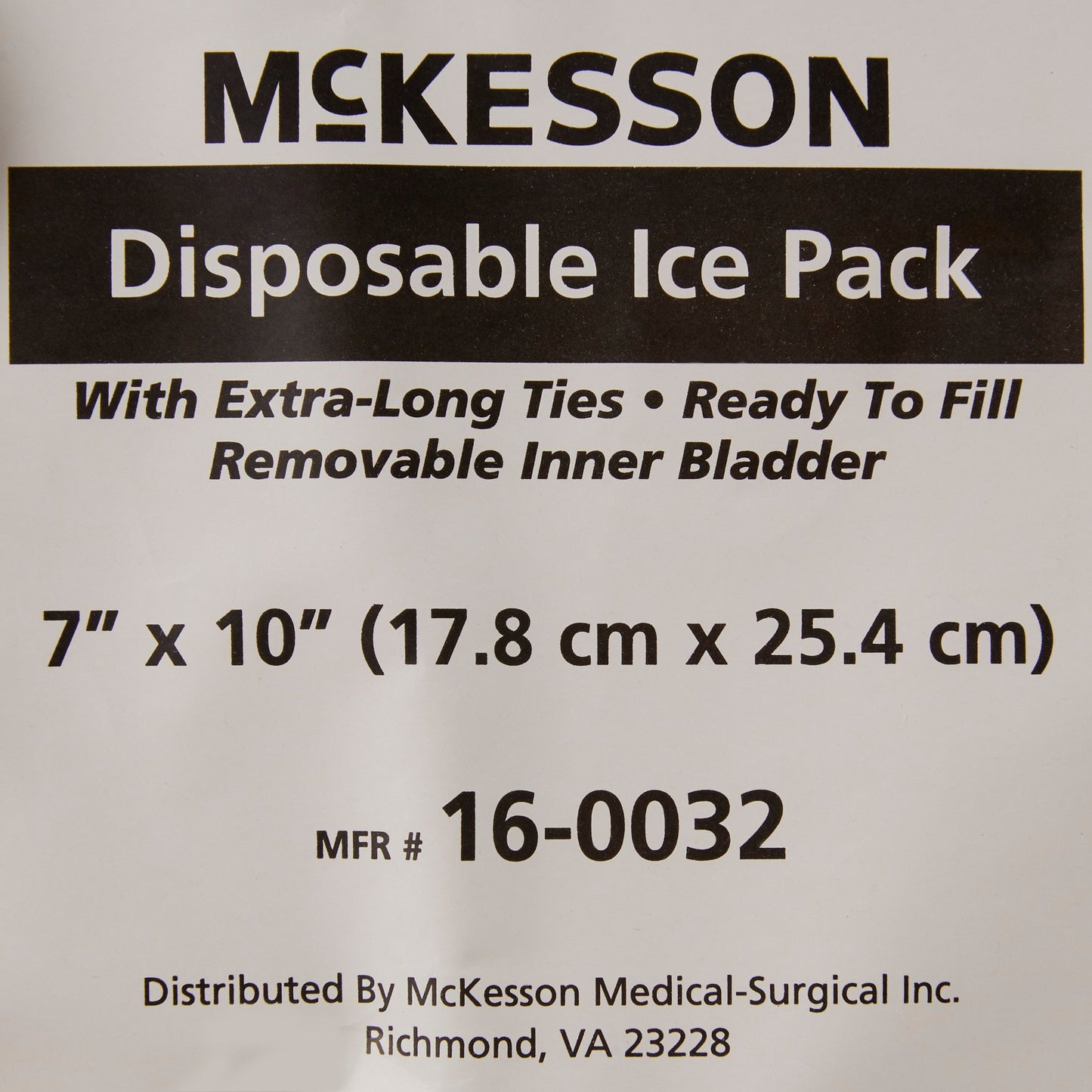 Ice Bag 7 X 10 Inch Fabric Disposable