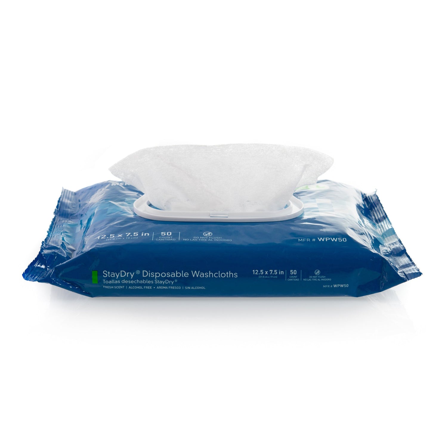 Personal Alcohol-Free Cleansing Wipe Pack Scented Aloe & Vit E Formula - 50ct/pk