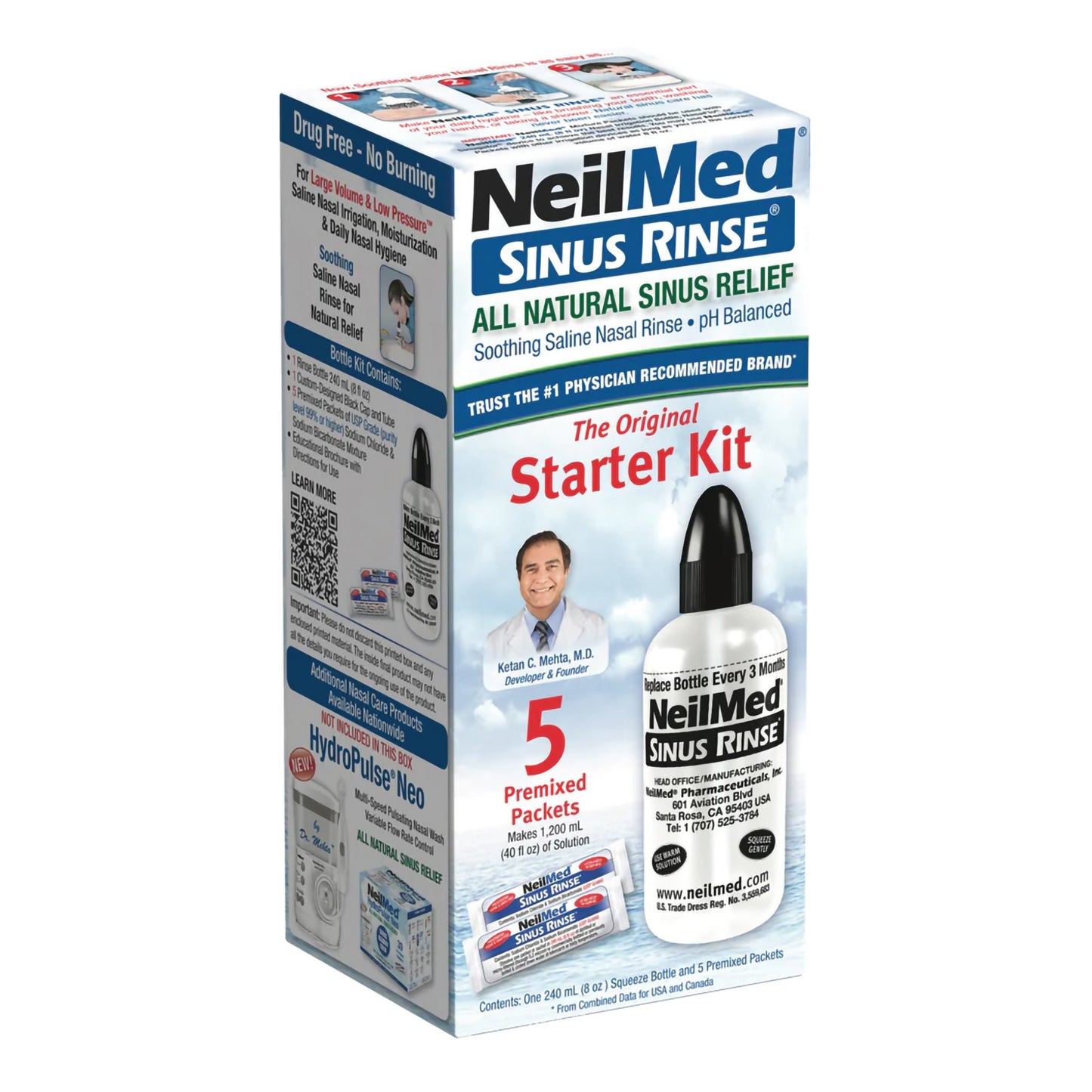 Saline Nasal Sinus Rinse Kit Neilmed® Sinus Rinse™