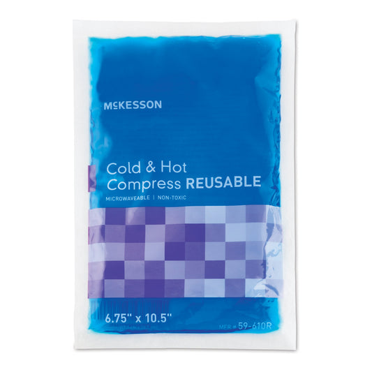 Rectangle mckesson cold & hot compress, resusable. Microwavable. Non-toxic. 6.75' x 10.5"