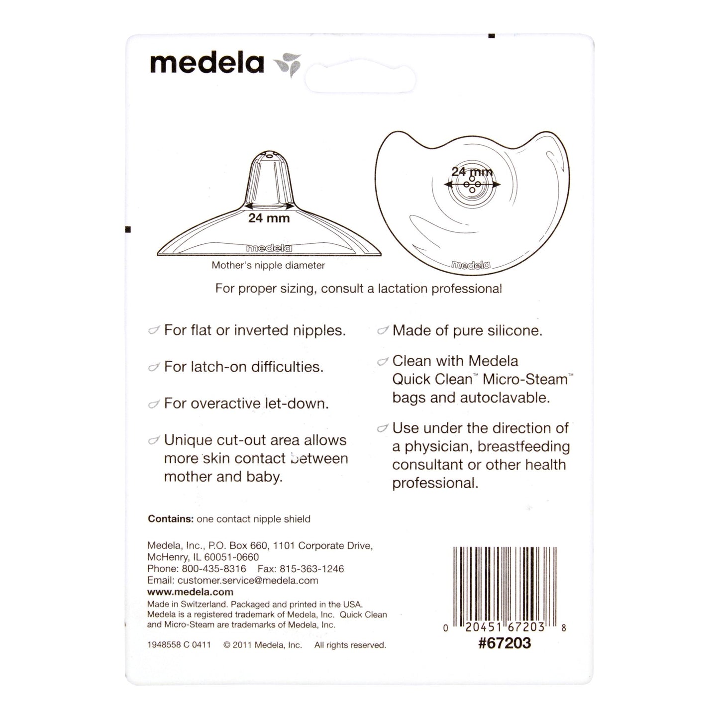 Nipple Shield Medela® Contact™ Silicone Reusable