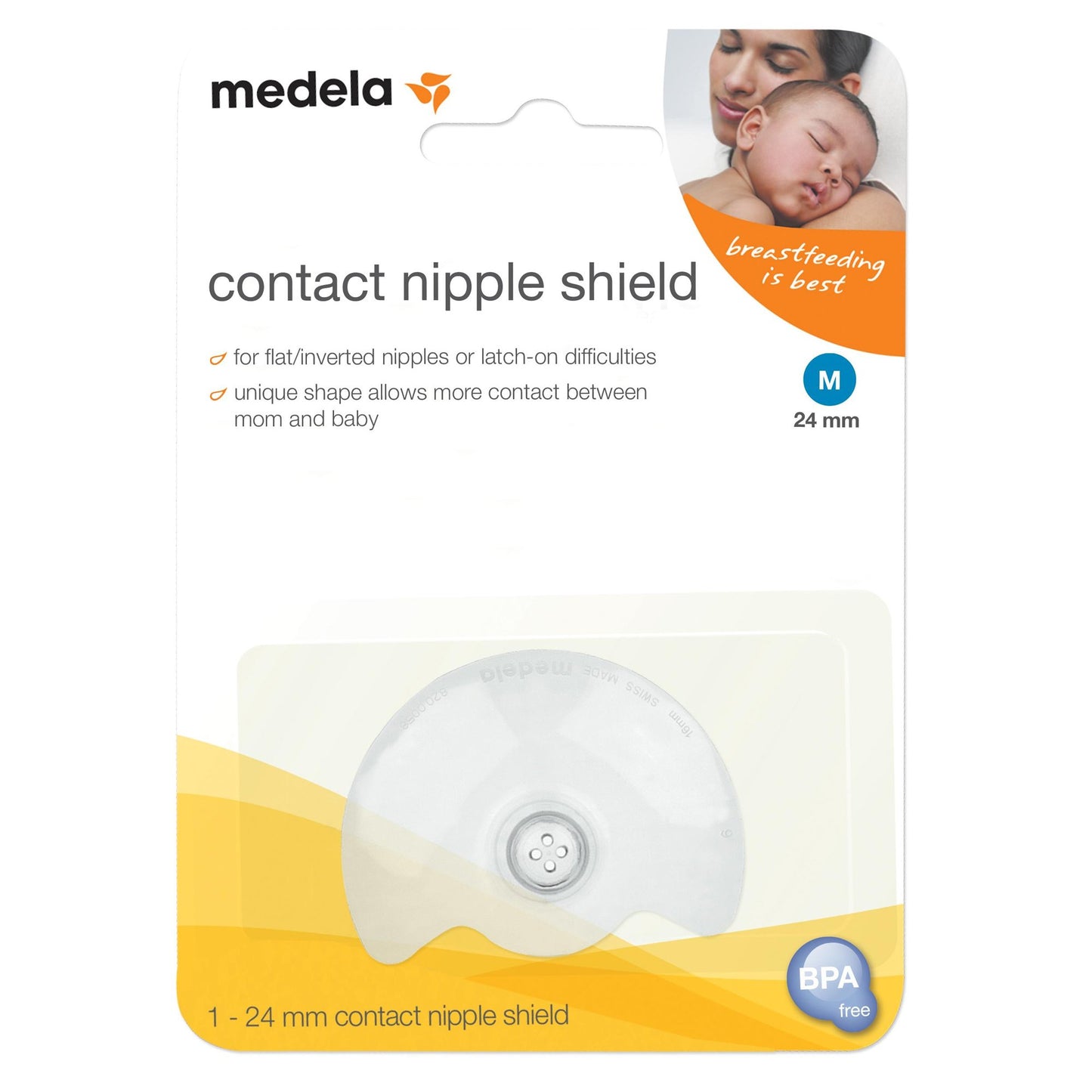 contact nipple shield, size M, 24mm