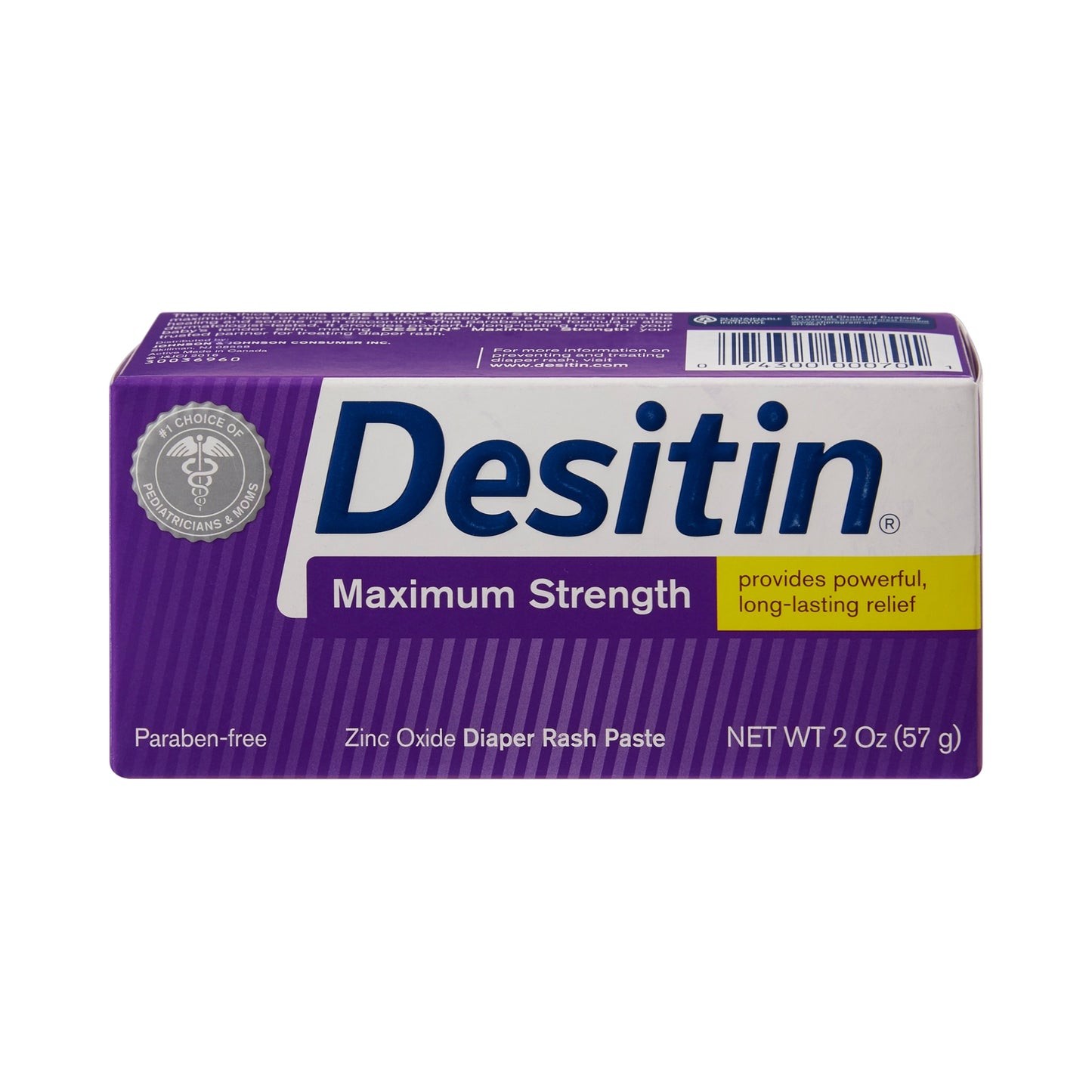 Diaper Rash Treatment Desitin® 2 oz. Tube Unscented Paste